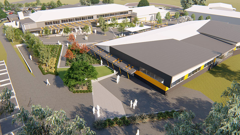 ARTAS Architects, Architects Tasmania, Education Design, 3D Render, Riverside High School