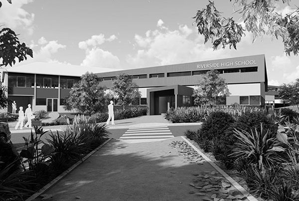 ARTAS Architects, Architects Tasmania, 3D Render, Education Design, Riverside High School