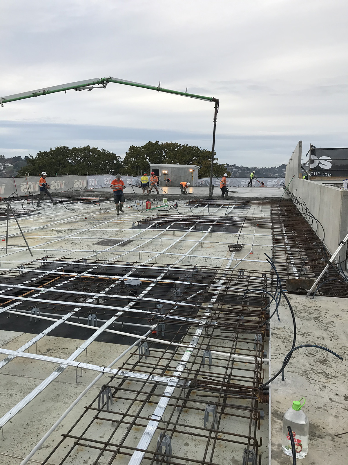 Carpark, Construction, Post Tension Slab